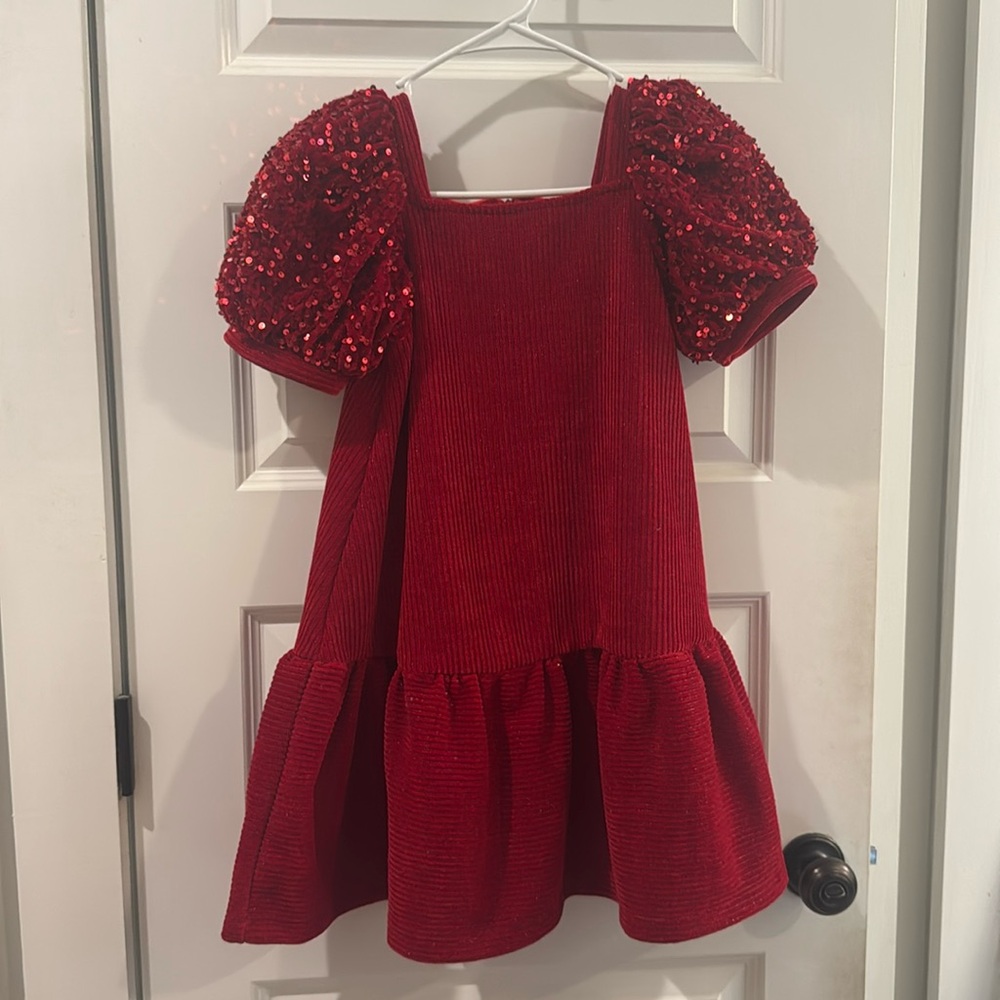 Lola red party dress